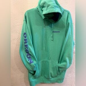 Oregon Green and Purple Sweatshirt Hoodie Women’s Sz XL  OREGON
